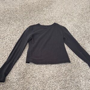 SKIMS Black Long Sleeve Tee